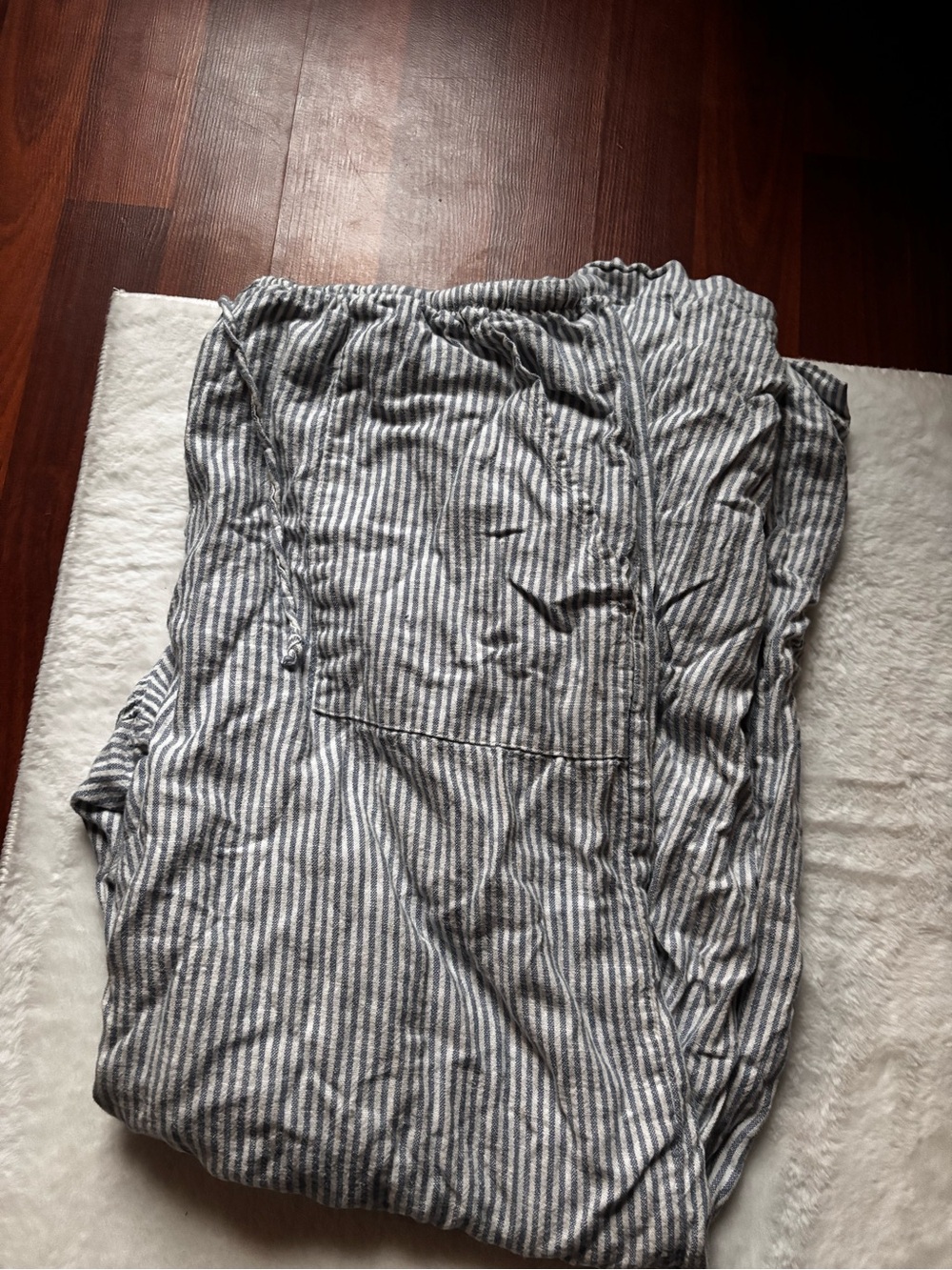 Women's Blue Stripe Casual Pants